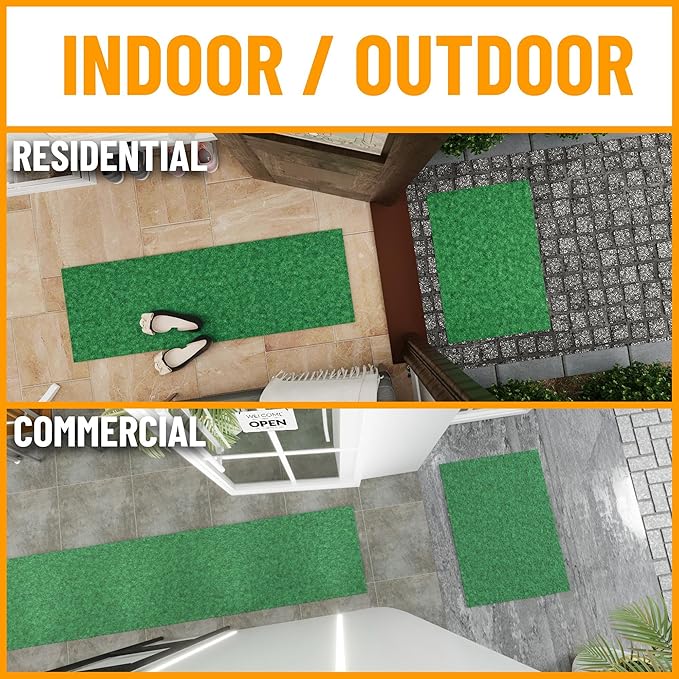 Ottomanson 2' x 13' Hallway Runner Extra Durable Non-Slip Rug Mat