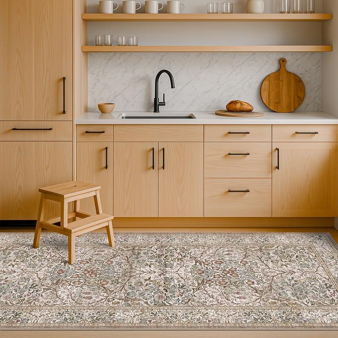 Hazo Haus Non Slip 2x7 Moss Green Hallway Runner