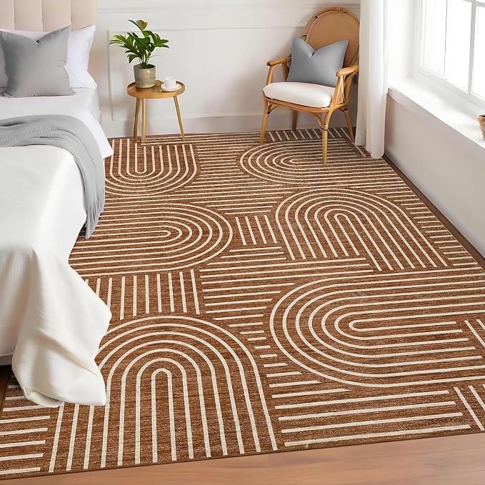 ROYHOME Washable Rug 4x6 Area Rugs