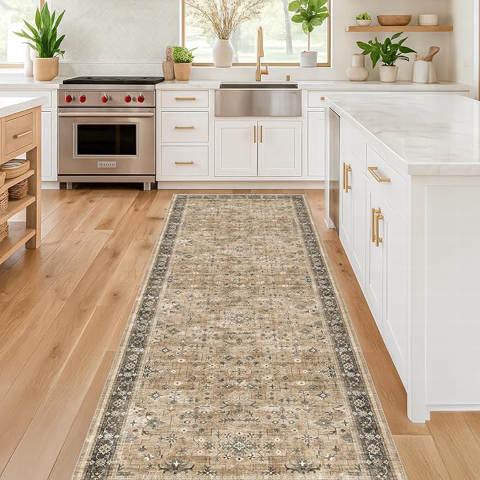 Washable Natural Sage 2x10 Entryway Long Runners