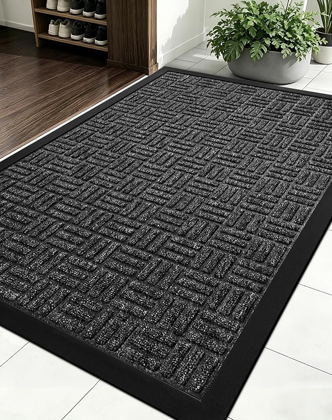 Mibao Front Door Mat, Heavy Duty Durable Welcome Mat