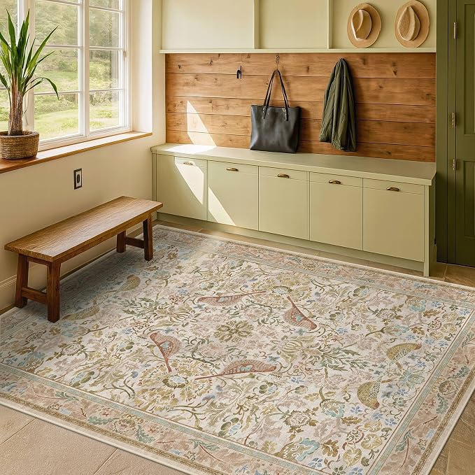 Washable Area Rugs 5x8 for Bedroom