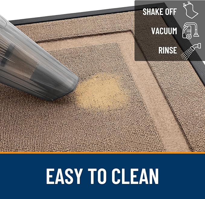 OLANLY Front Door Mat Indoor Outdoor Entrance, Waterproof All-Season,