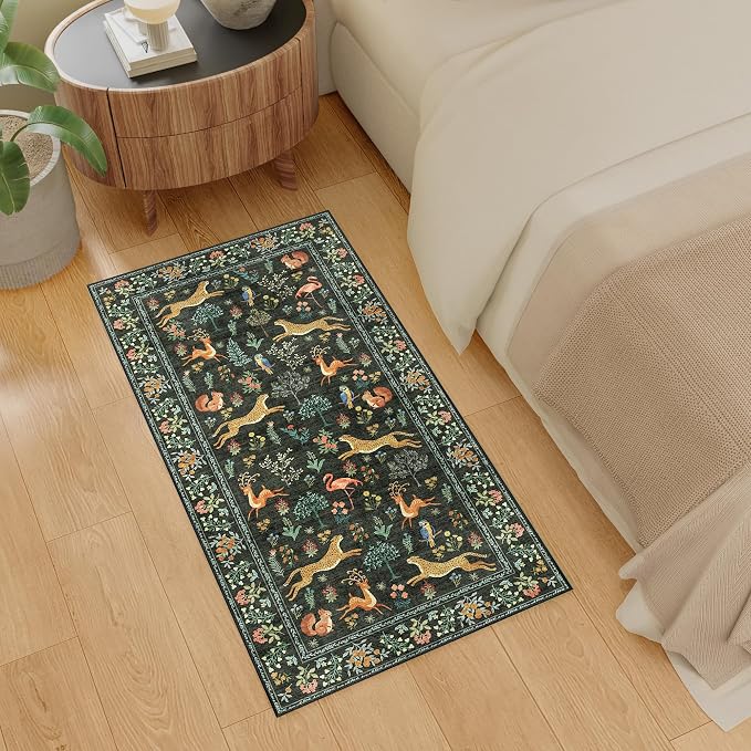 DUKINO 2x4 Rug for Hallway, Washable Kitchen Runner Rug