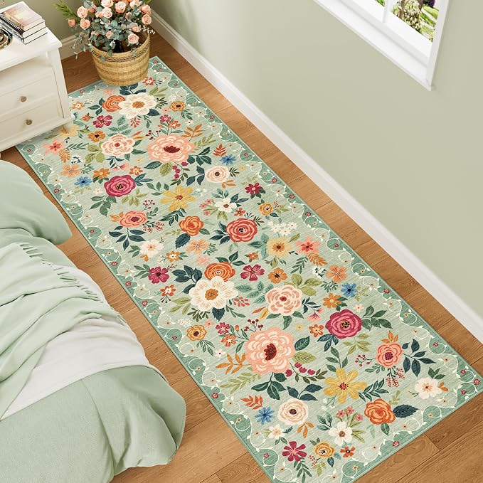 DUKINO 2x6 Kitchen Runner Rug for Hallway, Washable Runner Rug