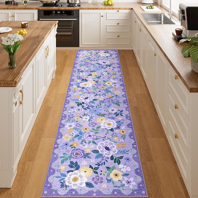 DUKINO 2x8 Runner Rug for Hallway, Washable Kitchen Runner Rug