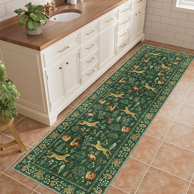 DUKINO 2x6 Rug for Hallway, Washable Kitchen Runner Rug