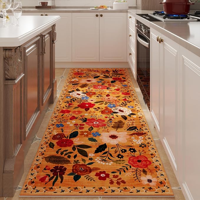 Rugcomf Runner Rug for Kitchen Rug Non Slip 2'x 6' Washable Rugs