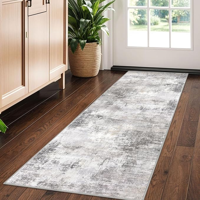 IOHOUZE Abstract Runner Rug 2x5 Ft Washable Runners