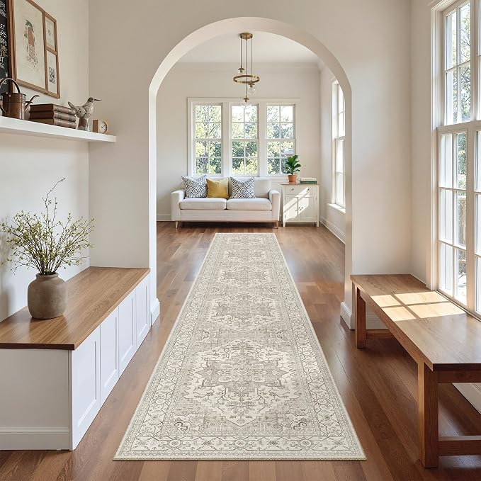 Madane Hallway Runner Rug 2x12, Long Washable Runner Rugs 12ft