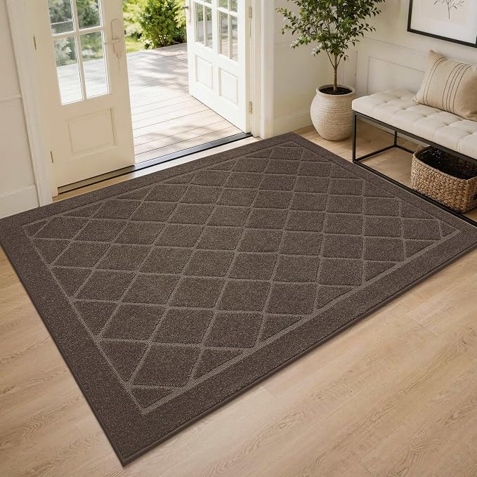 BEQHAUSE Dirt Trapper Door Mat 48" x 72", Doormat Non-Slip Entryway Rugs