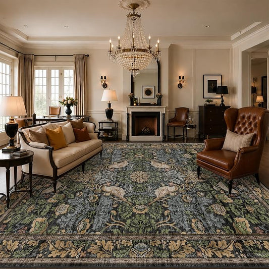 Hazo Haus Dark Living Room Rug 8x10