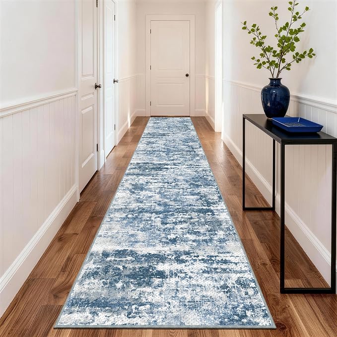Washable Carpet Runners for Hallway 12ft-Non Slip Floor Runners for Dogs