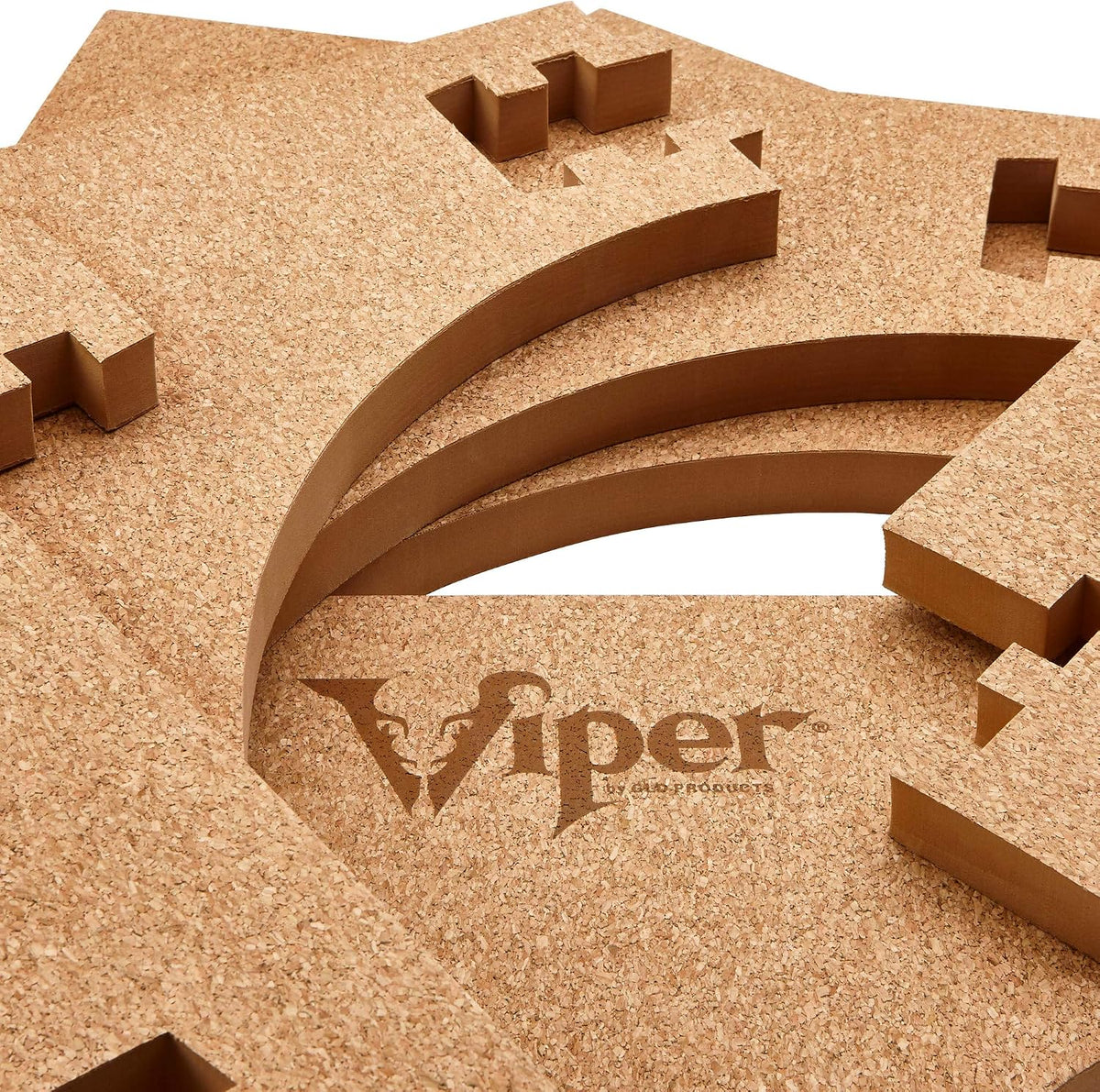 Viper Wall Defender III Cork Dartboard Surround, Reversible Cork Dart Board Wall Protector for 17.75 and 18 Inch Sisal Bristle Dartboards, 8.2 Sq Ft, Tan