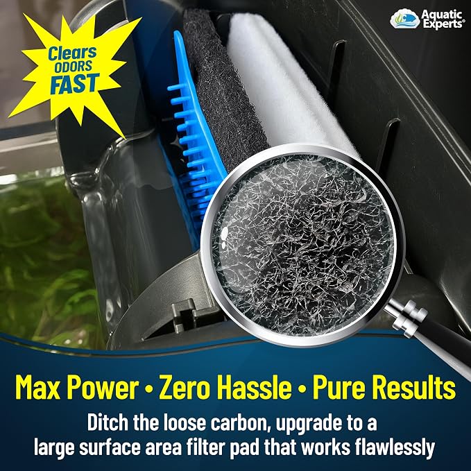 Aquarium Carbon Pad – Cut‑to‑Fit Carbon Infused Filter Pad Media
