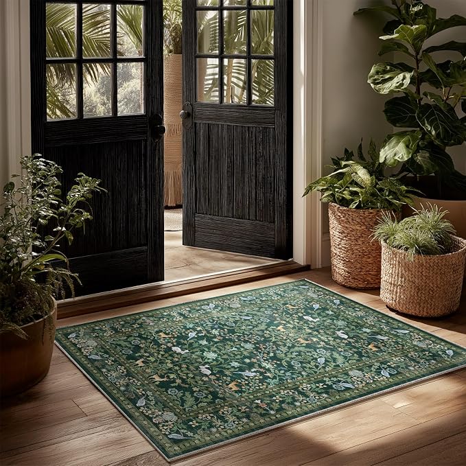 2x3 Washable Rugs for Entryway Indoor: Small Area Rug Door Mat Entrance