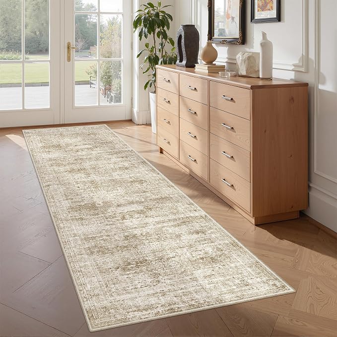 2x5 Rug Runner Washable for Entryway, Soft Bathroom Rugs