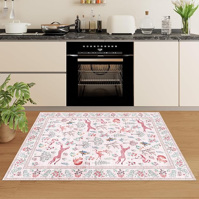 DUKINO 2x3 Rug, Washable Animal Rugs