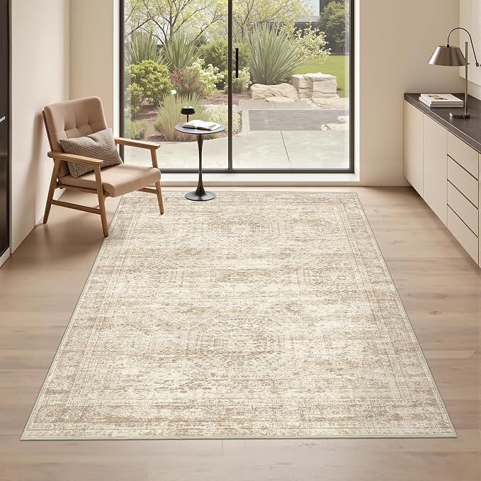 Area Rugs 4x6 for Living Room, Non-Slip Backing Small Kids Rugs for Bedroom