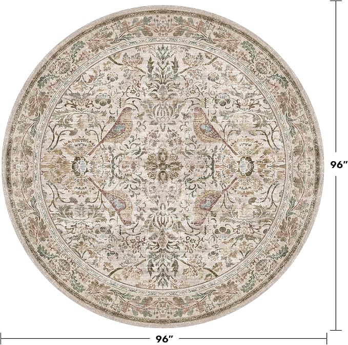 Hazo Haus Large 8ft Area Round Rug