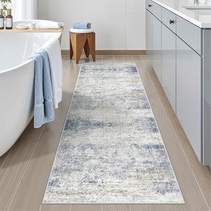 2x5 Rug Runner Washable for Entryway, Soft Bathroom Rugs