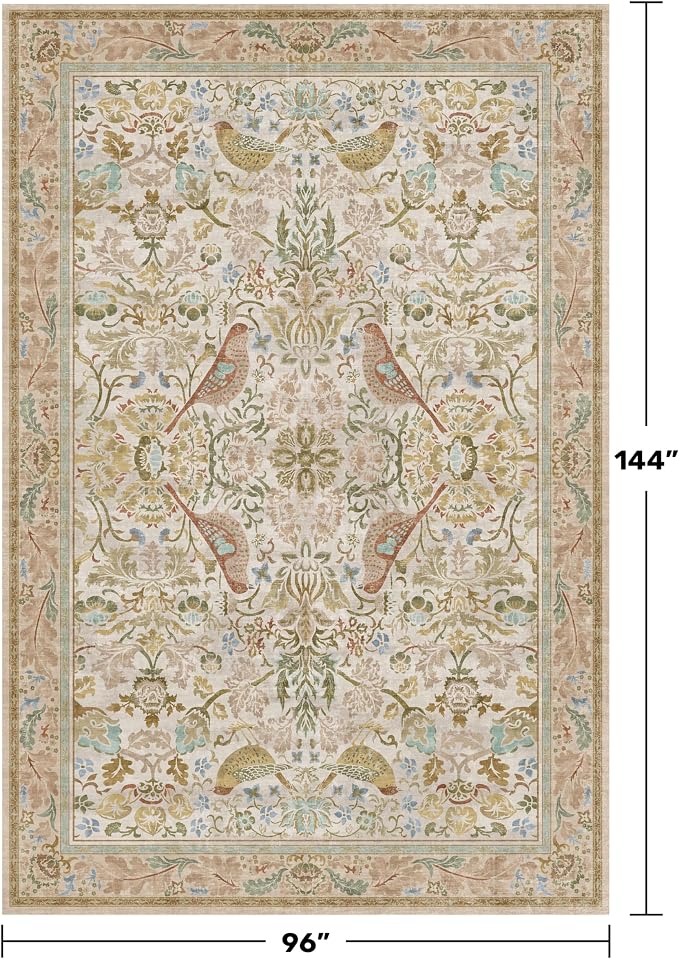 Large Washable Living Room Rug 8x12