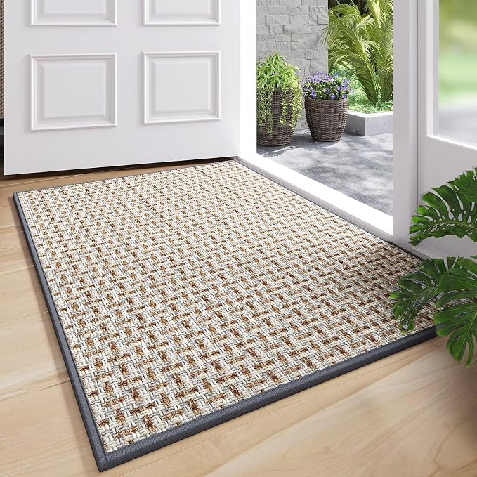 Door Mat 17"x30", Door Mat Indoor Entrance Dirt Resistant and Absorbent