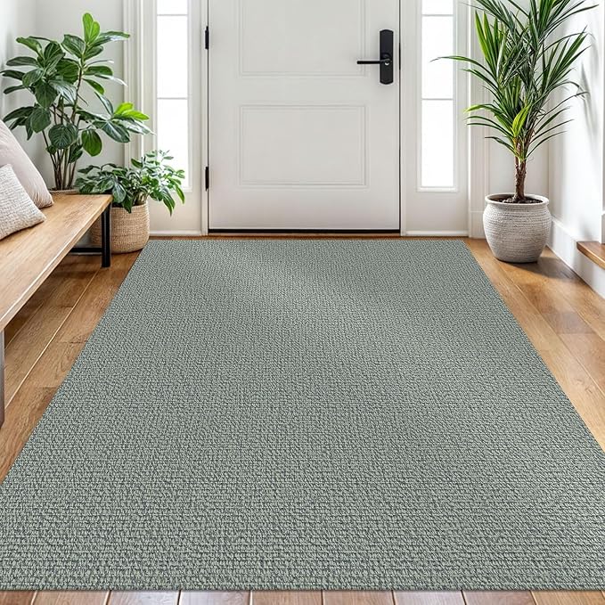 EARTHALL Washable Area Rug 4x6 Ft Non Slip Rugs