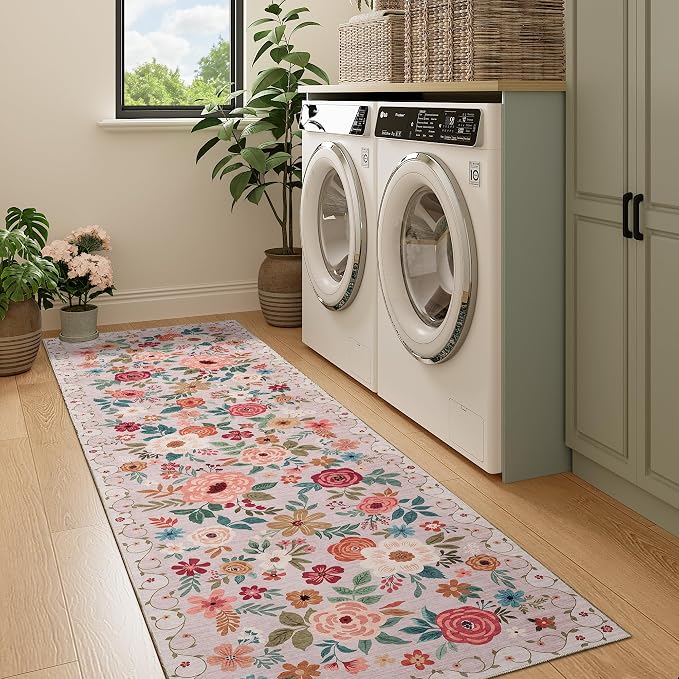 DUKINO Runner Rug, 2x7 Boho Kitchen Rug