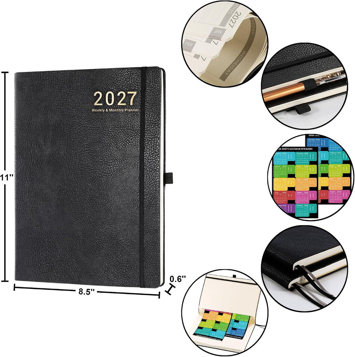 2027 Planner - Jan 2027 - Dec 2027, 2027 Planner Weekly and Monthly