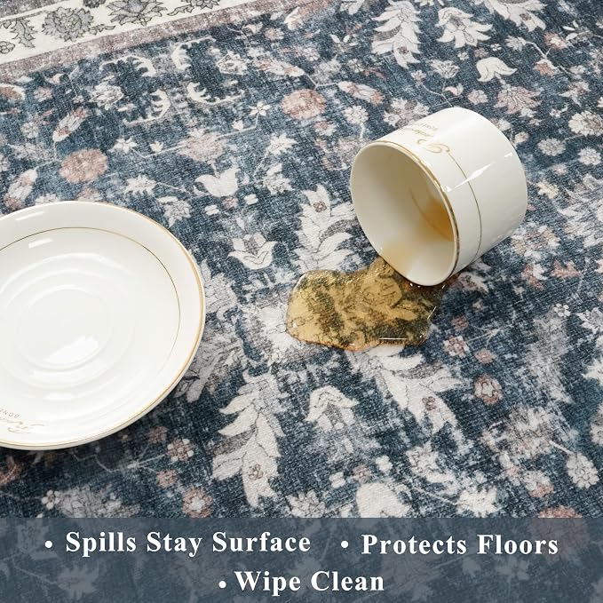 2x6ft Washable Hallway Carpet Runner – Non-Skid Floor Runner Rug