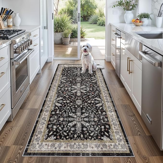 3x6 Kitchen Runner Rug Non Slip Washable