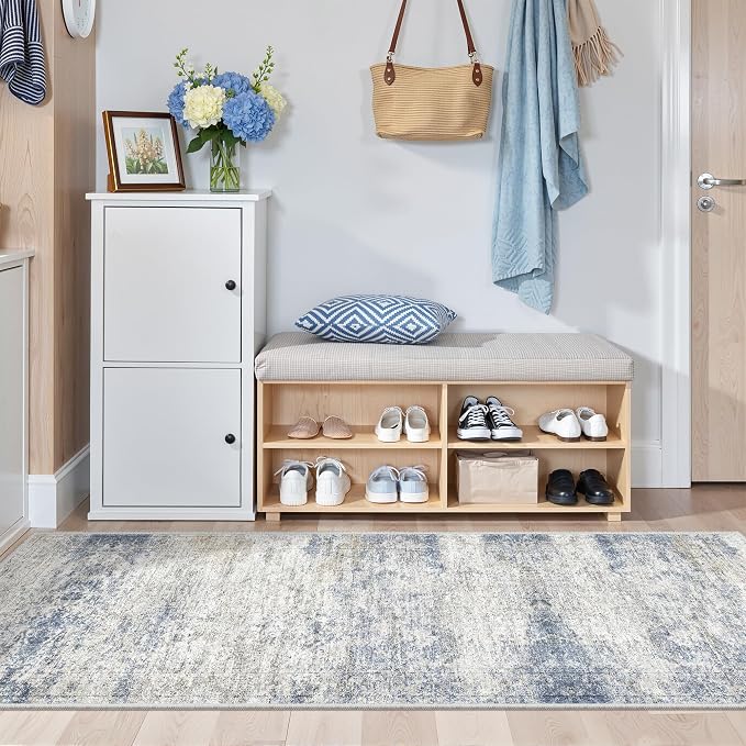 2x5 Rug Runner Washable for Entryway, Soft Bathroom Rugs