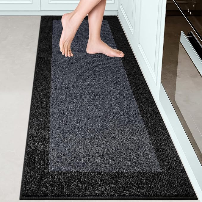 Machine Washable Kitchen Rug 24" x 70", Non Slip Kitchen Mat