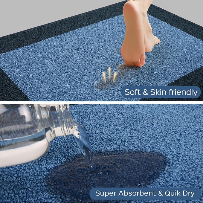 Machine Washable Kitchen Rug 24" x 70", Non Slip Kitchen Mat
