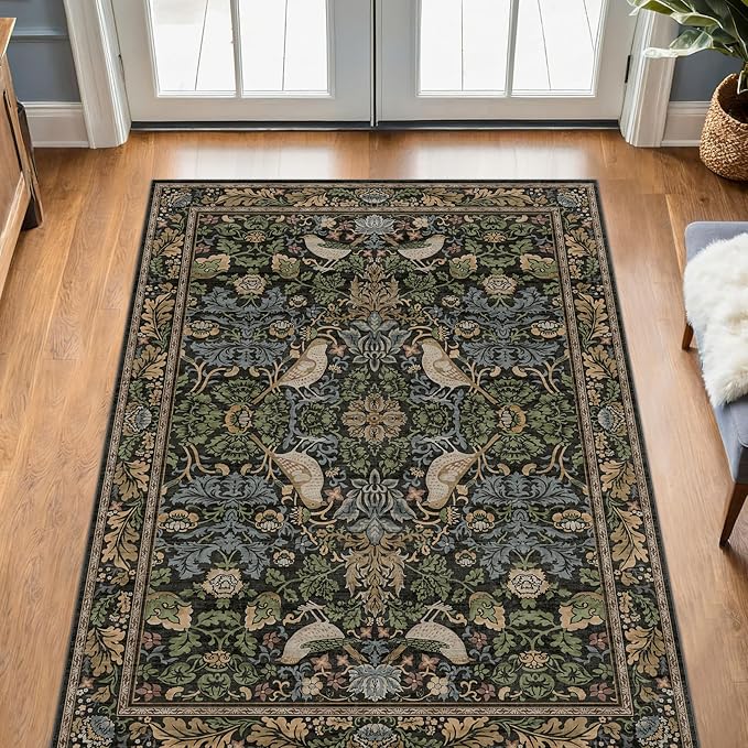 Washable 4x6 Area Rug for Living Room