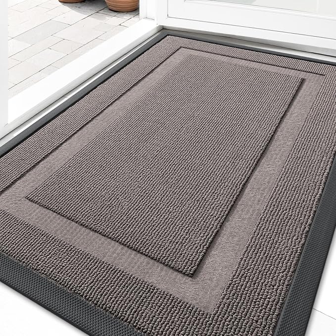 OLANLY Front Door Mat Indoor Outdoor Entrance, Waterproof All-Season,