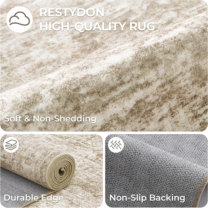 3x10 Runner Rug Non Slip Washable