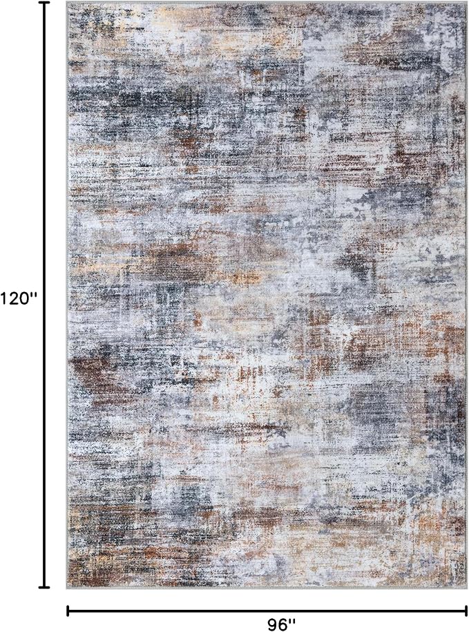 IOHOUZE Abstract Area Rugs 8x10 Ft Washable Large Rugs