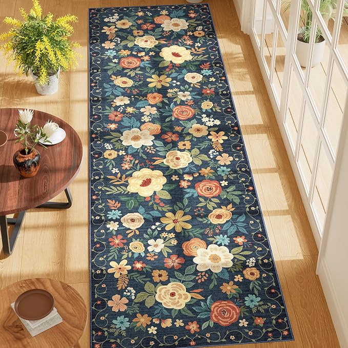 DUKINO Runner Rug, 2x7 Boho Kitchen Rug