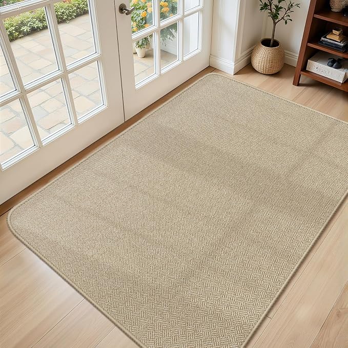 Ultra Thin Door Mat Indoor Entrance 36"x59", Low-Profile Indoor Door Mat