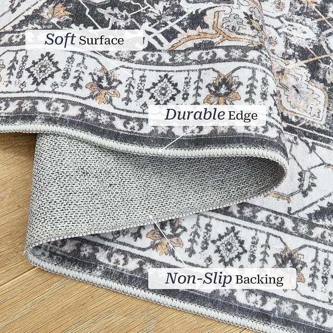 Madane Hallway Runner Rug 2x12, Extra Long Washable Runner Rugs