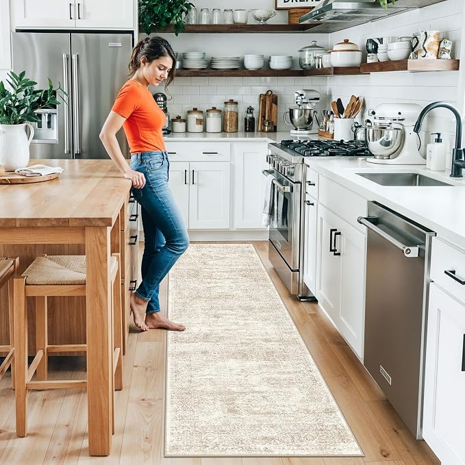 2x8 Runner Rug Washable Hallway: Non Slip Kitchen Runners