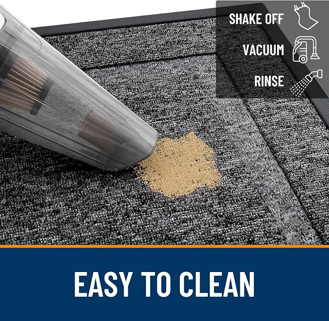 OLANLY Front Door Mat Indoor Outdoor Entrance, Waterproof All-Season,