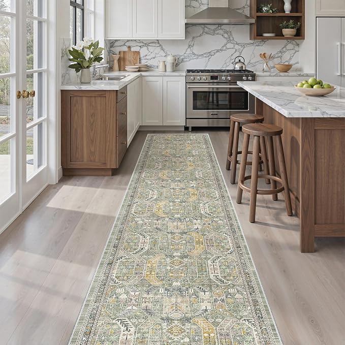 Madane Hallway Runner Rug 2x12, Extra Long Washable Runner Rugs