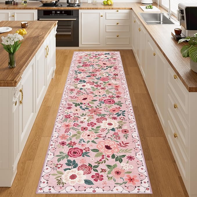 DUKINO 2x8 Runner Rug for Hallway, Washable Kitchen Runner Rug