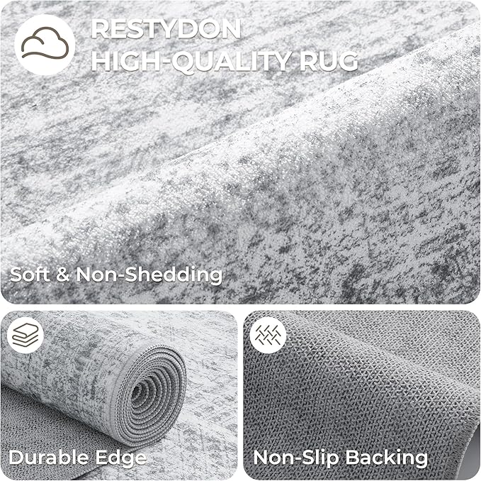 Washable Runner Rug 2.5x14, Non-Slip Long Hallway Runner
