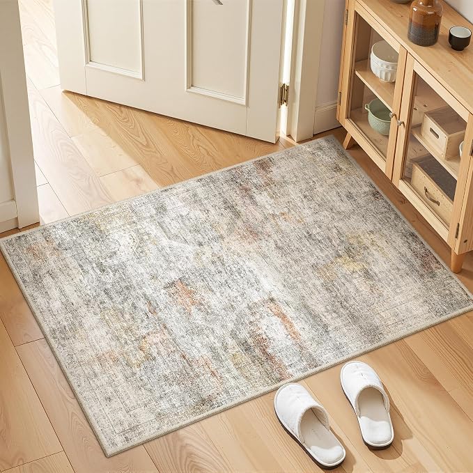2x3 Washable Rug Runner for Bathroom, Soft Entryway Rug for Laundry Room