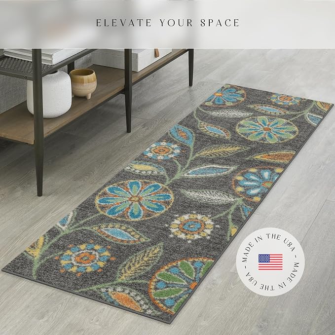 Maples Rugs Reggie Floral Runner Rug