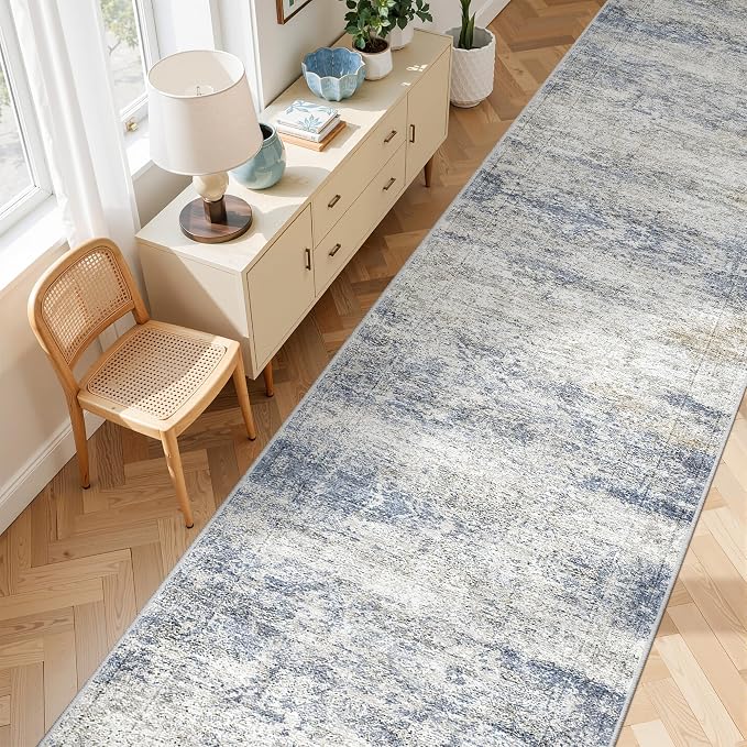 3x16 Washable Runner Rug for Hallway, Non-Slip Long Hallway Runner for Entryway